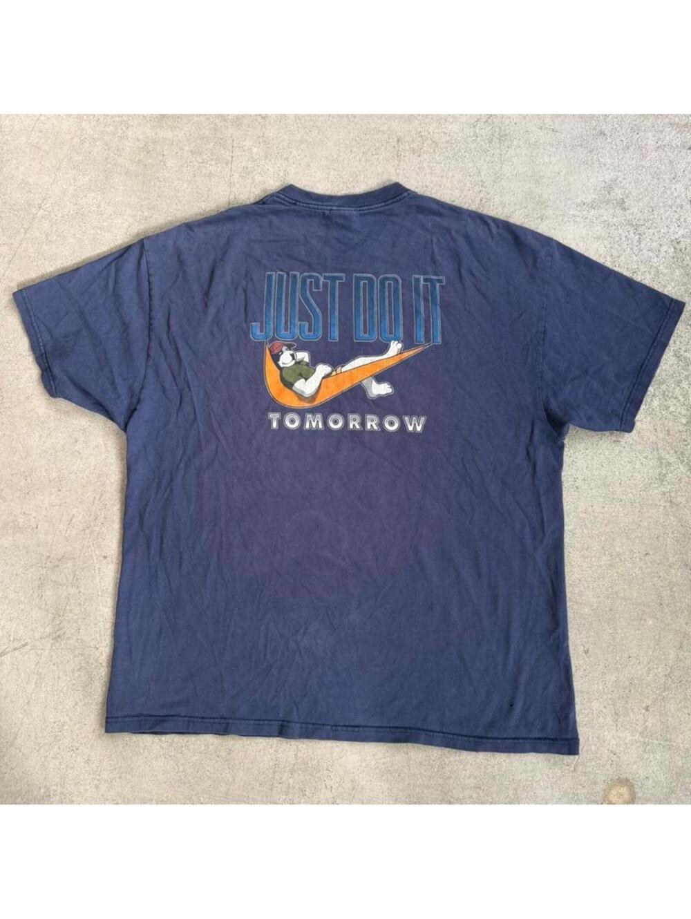 Vintage 90s Big Dogs Nike Swoosh Vintage Just Do It Tomorrow T Shirt